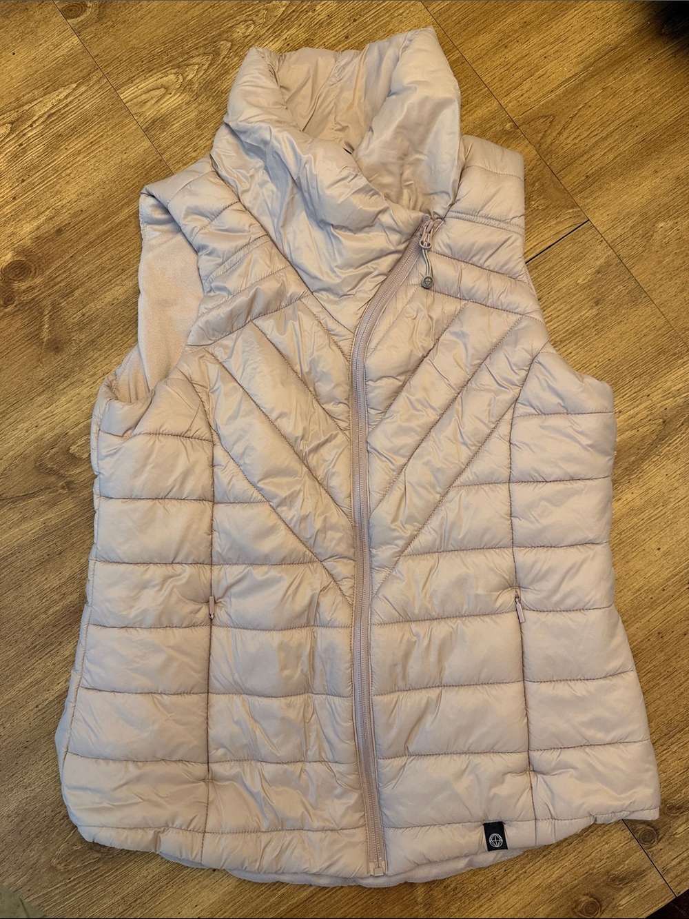 Light Pink Quilted Puffer Vest